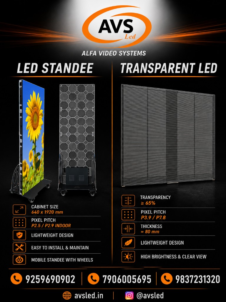 LED Standee and Transparent LED Display